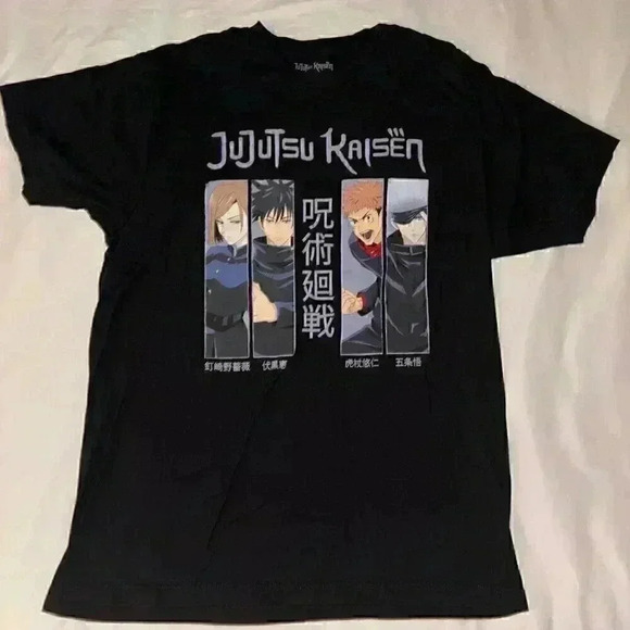 NWOT Jujitsu Kaisen Adult Anime T-Shirt Character Boxes | Size Unisex Large - Picture 2 of 4
